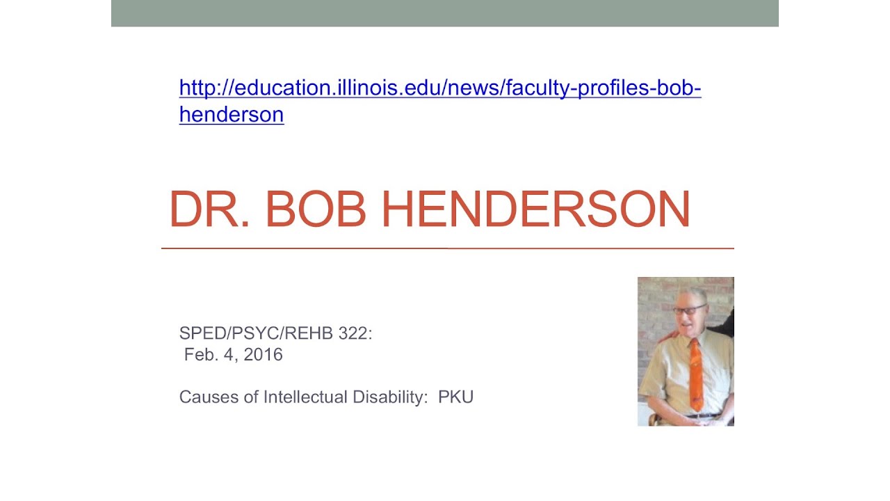 Causes of Intellectual Disability: PKU - YouTube