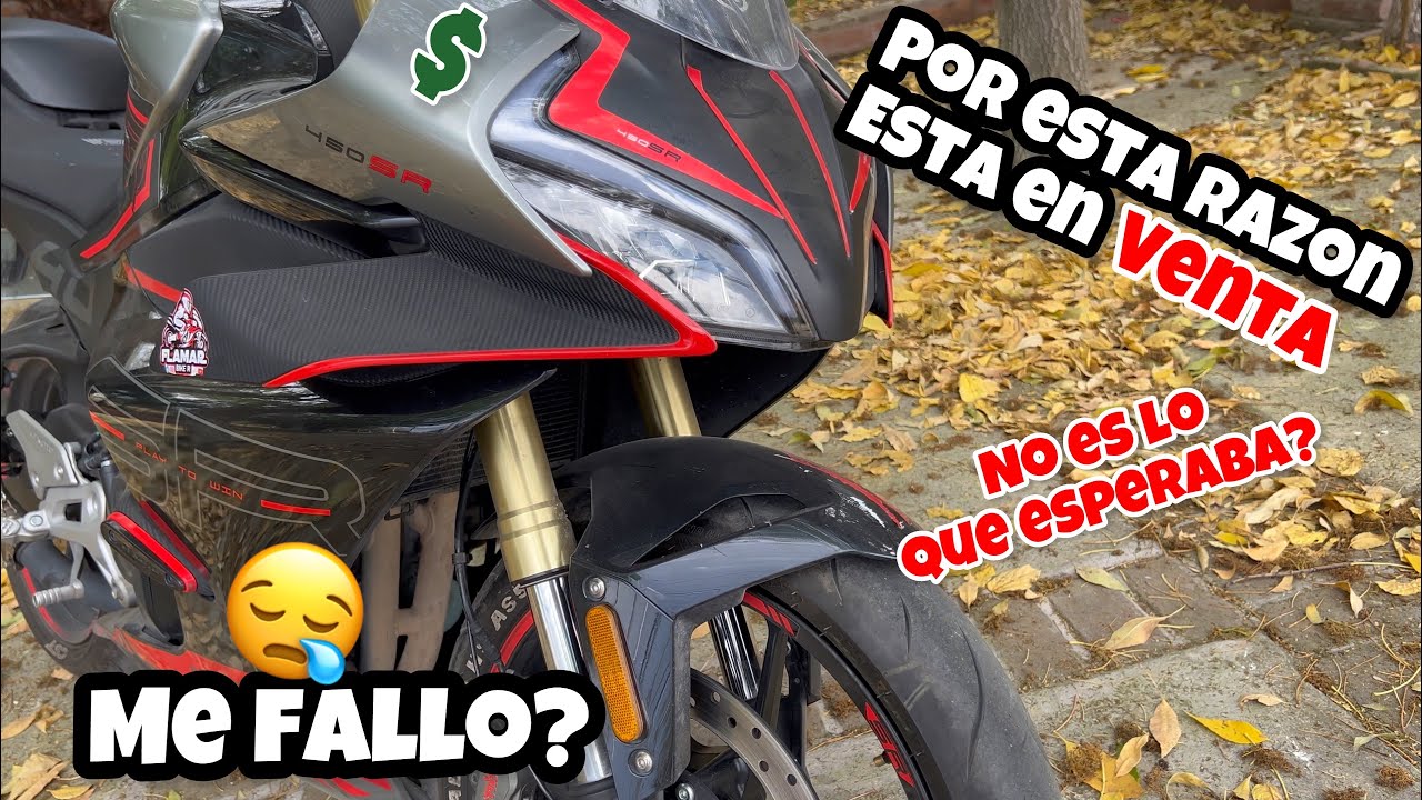 Por esta razón SE VENDE mi CFMOTO 450sr