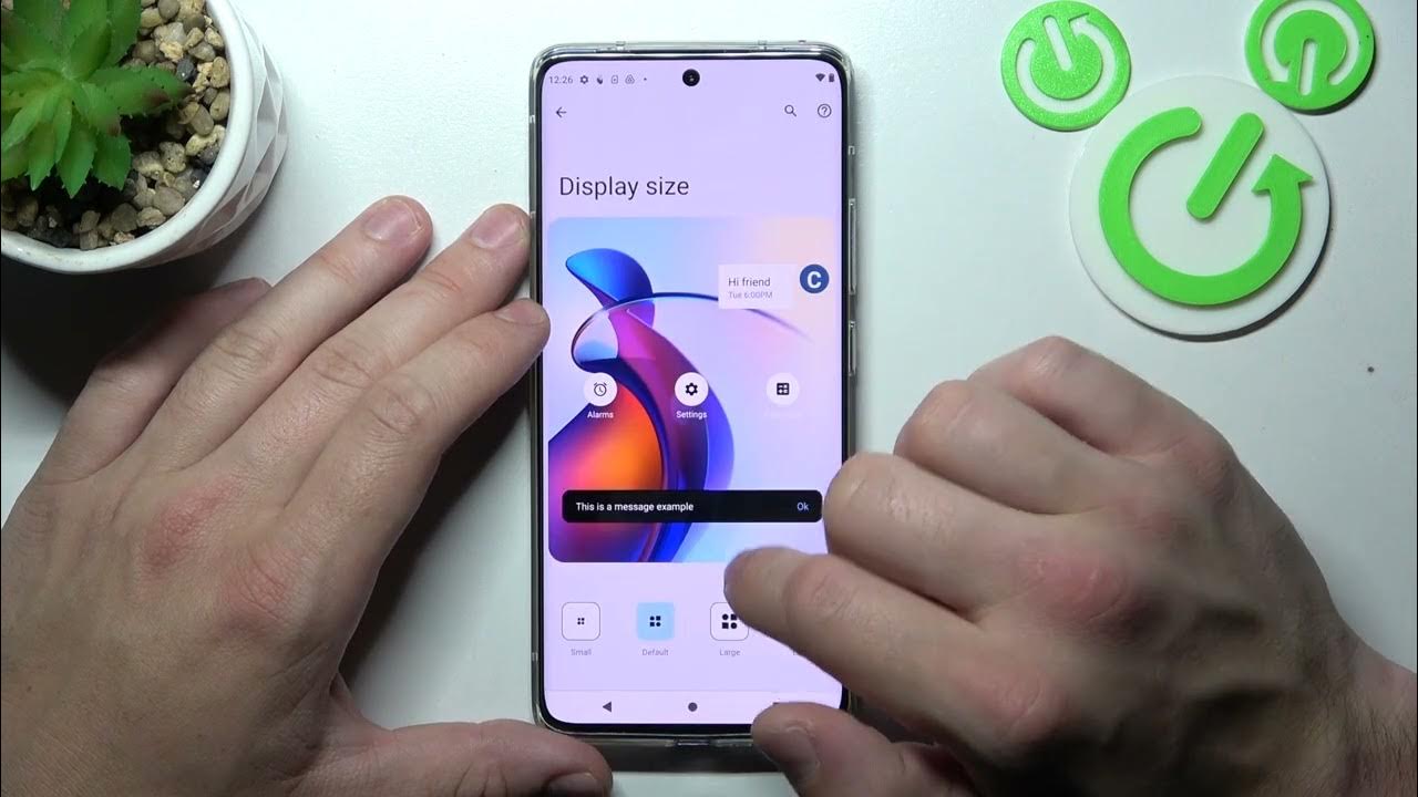 How to find display settings on motorola edge 30 fusion youtube