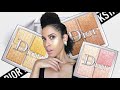 DIOR - BACKSTAGE: Glow Face Palettes FALL 2020//Swatches, Comparisons, + Demos | kinkysweat