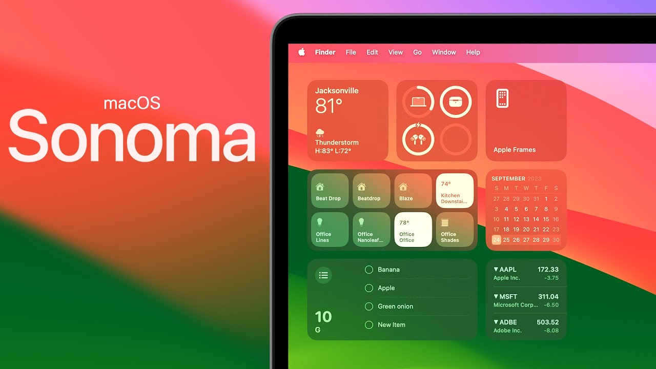 macOS Sonoma Released - What's New? (100+ New Features)