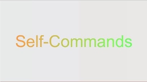 Self Commands - Plazma Burst 2
