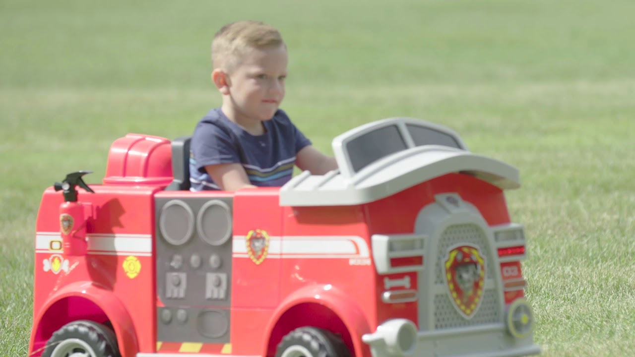 kid trax paw patrol fire truck