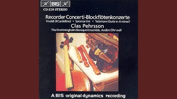 Recorder Concerto in F Major: II. Siciliano