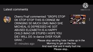 Please stop sending hate..