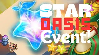 Merge Dragons Star Oasis Event! LOOHS, heal all land, cloud keys, level 10 point item