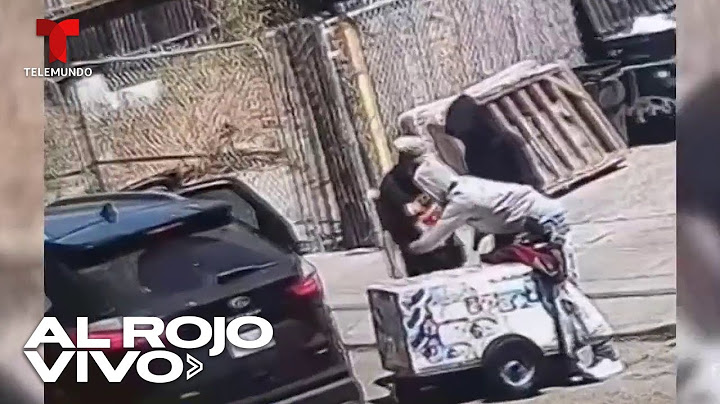 Asalto a humilde vendedor de helados en California es captado en cámara