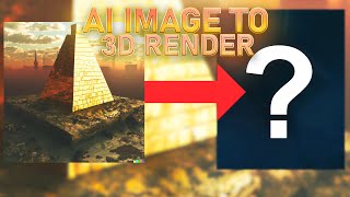 I recreated AI Images in to 3D Renders