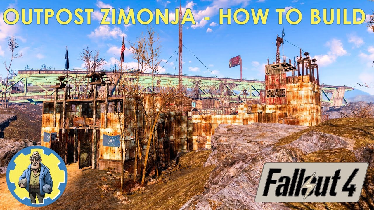 FALLOUT 4 - Outpost Zimonja - Minutemen - HOW TO BUILD (Part 1) - YouTube