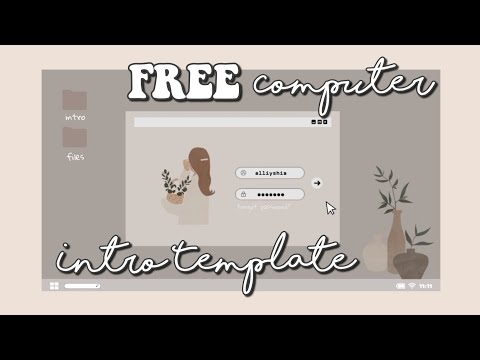Free Aesthetic Computer Intro Template (no text) .