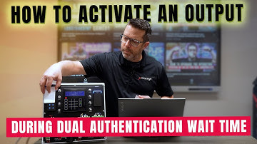 How to activate an output during dual authentication wait time with ICT Protege GX