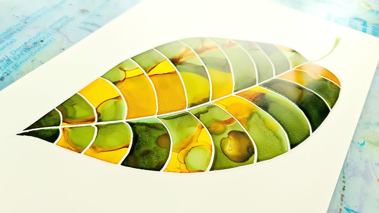 Challenge / Inspiration / Colorful Fluid Art / [ 244 ] Alcohol Ink / Posca Pencil Masking