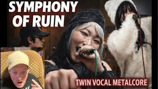 The Fam Jay Crew Reactions // Symphony of Ruin - Twin Vocal Metalcore Requiem HARUStudio Performance