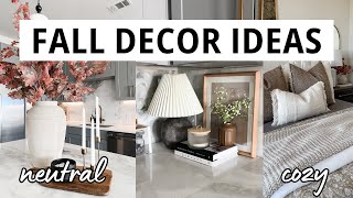 2023 FALL DECORATE WITH ME ❤︎ | neutral fall decor | apartment fall decor