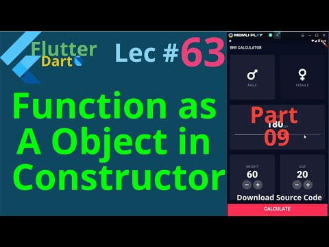 flutter in hindi || use of function as a object parameter || Lecture 63 || Part 09