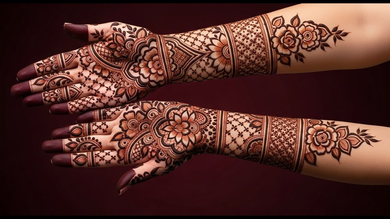 royal front hand mehndi design | front hand mehndi design 