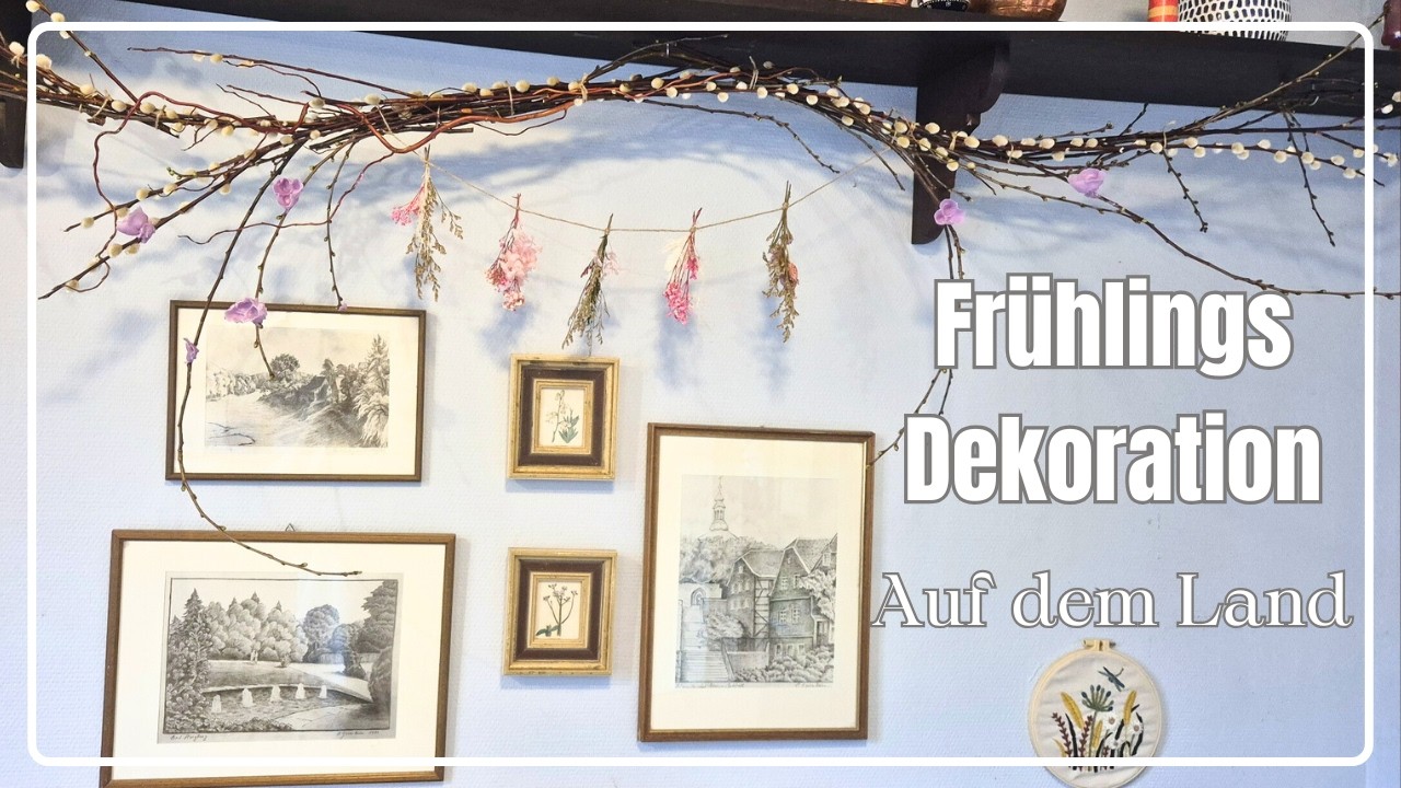 Von Winter zu Frühling 🌿 Flur Makeover & Frühlingsdeko im Cottage Landhausstil