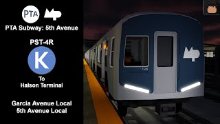 PTA Subway: Operating a PST-4R (K) Local Train to Halson Terminal [ Ver. 2 (2023) ]