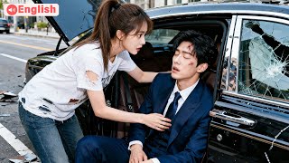 Kind slum girl accidentally saves man from car crash, who turns out to be the richest ceo!
