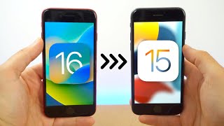 Cómo BAJAR de iOS 16 a iOS 15 sin PERDER tus DATOS ✅