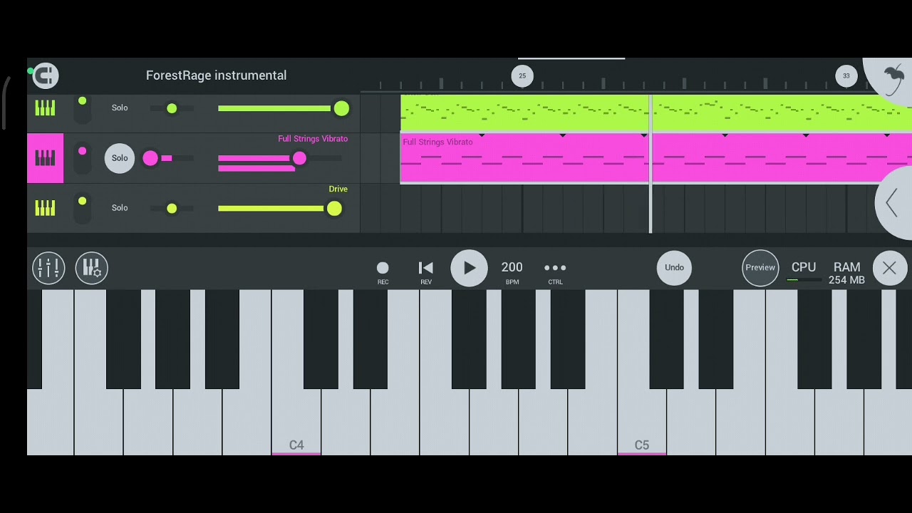 I was making a song and the full strings vibrato reminded me of seek chase...