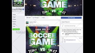 Soccer Game - Social Media Video Template for Facebook