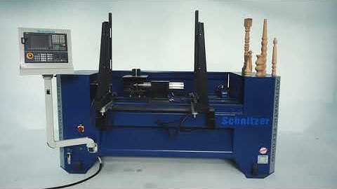 2 Eksen CNC Ahşap Torna Makinesi | 2 Axis CNC Wood Lathe Machine Automatic Feeding