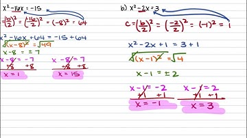9.4 Solving Quadratic Equations by Completing the Square
