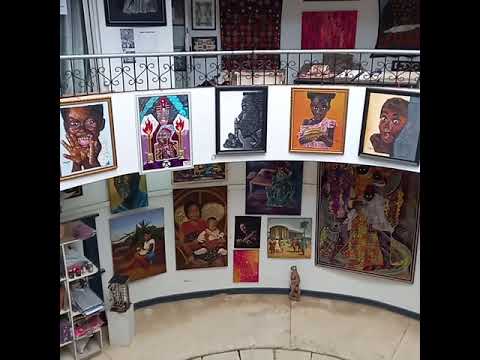 Inside Tunde Odunlade Art Gallery in Ibadan