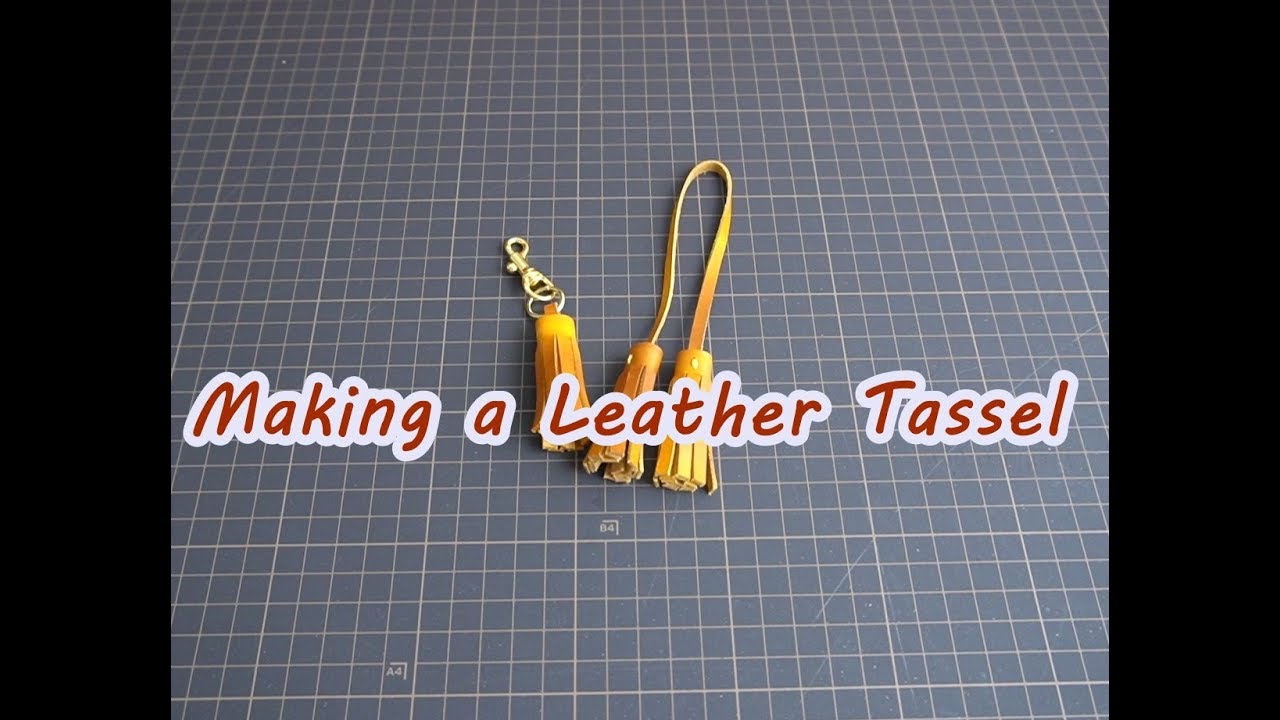 レザークラフト レザータッセルの作り方 Making A Leather Tassel Youtube