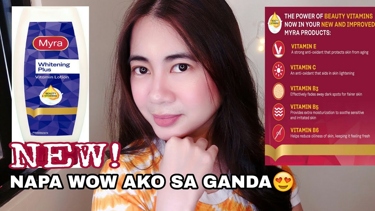 NEW! MYRA WHITENING PLUS VITAMIN LOTION REVIEW YouTube