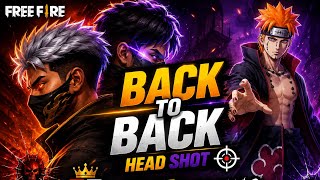8 HEADSHOTS BACK TO BACK 💀🎯 | Free Fire #shorts 