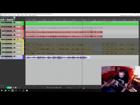 Writing/recording a video game metal cover (Zelda) live!