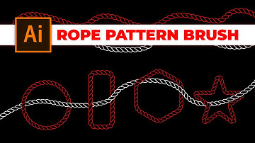 How to create rope brush pattern easily | Adobe illustrator tutorial