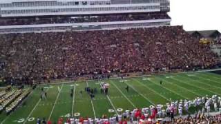 Kinnick Stadium Flyover from 50 yard line.