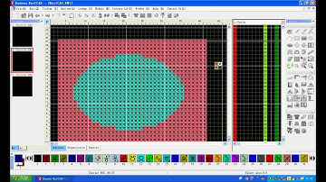 3 7 Small image filling and edge clearing tool - Longxing flat knitting machine designing software