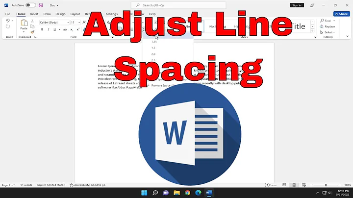 How to Adjust Line Spacing in Microsoft Word [Tutorial]