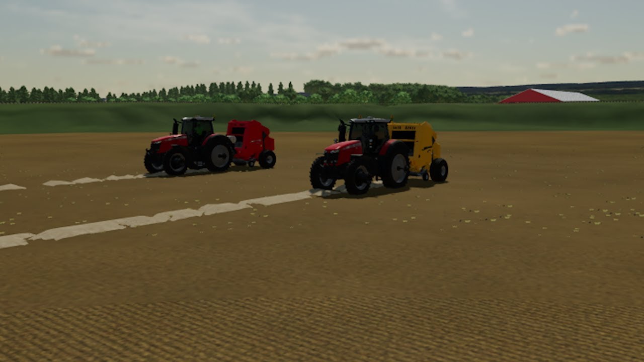 FS22 Baling Pea Straw for cow bedding and feeding peastarch YouTube