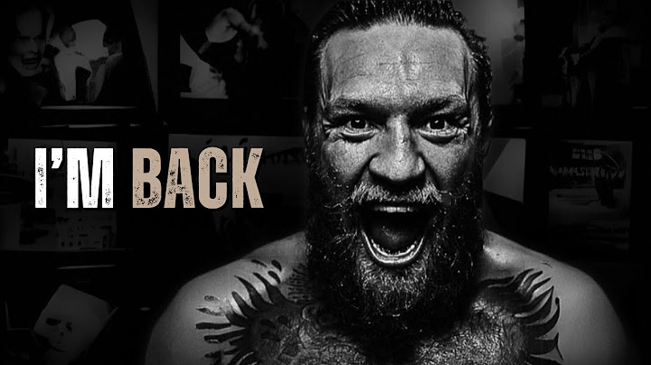 I'M BACK - Motivational Speech