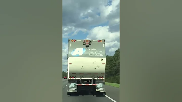 Sanitation Truck letting loose