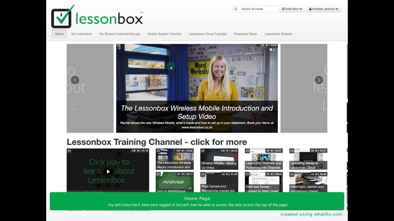 Lessonbox Cloud platform login and overview - YouTube