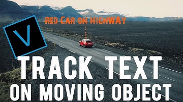 Motion track Title / Text on moving object VEGAS PRO 16