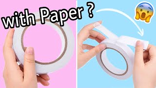 I made double sided tape with Paper?  /Homemade double sided tape @Tushuartandcraft