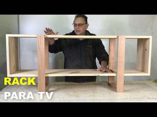 Mueble bajo de television fabricado en madera【Estilo Industrial】