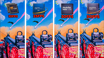 ALL MEDIATEK HELIO G Series CPU Comparison In WARZONE Mobile... 🤯