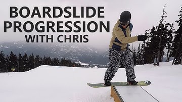 Front Boardslide Progression with Chris - Snowboard Tricks