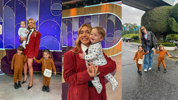 Virginia Fonseca takes her children to SBT and shows behind the scenes of Sabadou