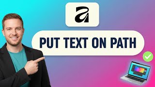 How to PUT TEXT ON A PATH in Affinity Studio (Step by Step)