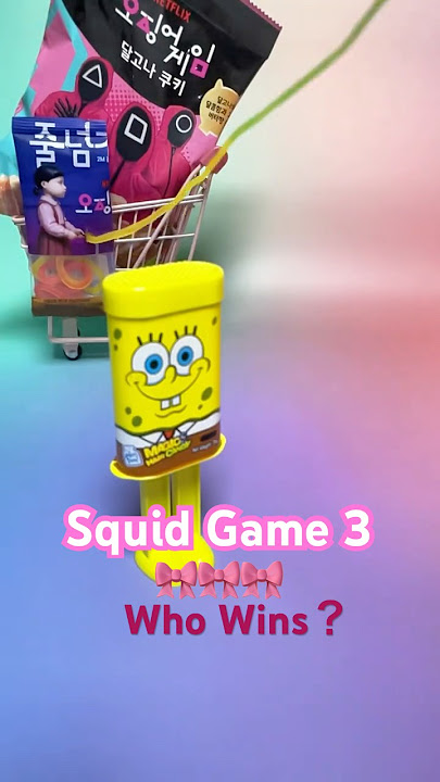 Squid Game 3 Gummy Rope! 🧽⭐ SpongeBob & Patrick Challenge#shorts