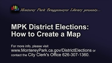 MPK District Elections: How to Create a Map